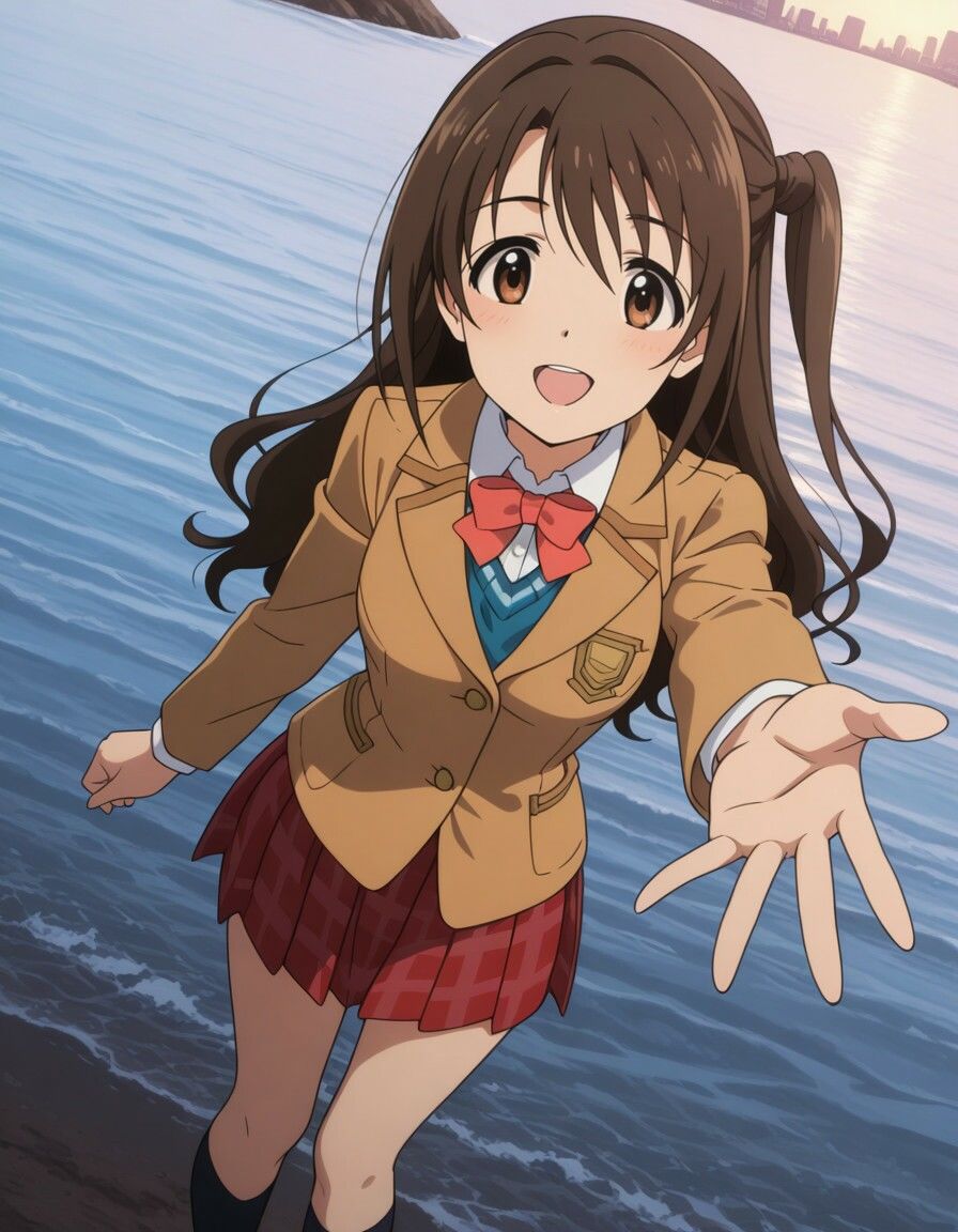 デレ〇ス 島村〇月 制服 おま〇こクパァ オナニー クンニ 潮吹き - サンプル画像 3