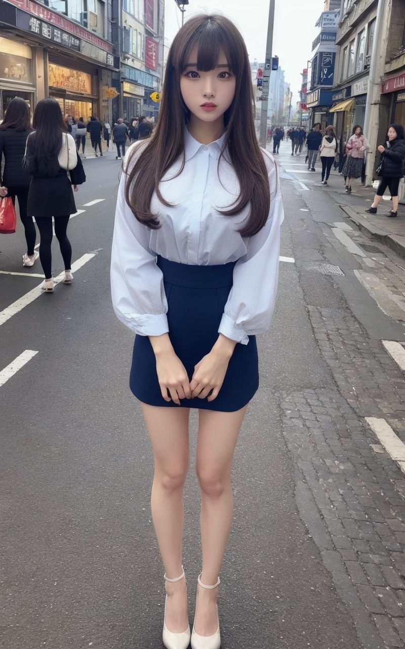 AI美女写真集┃通りを歩く美女 - サンプル画像 7