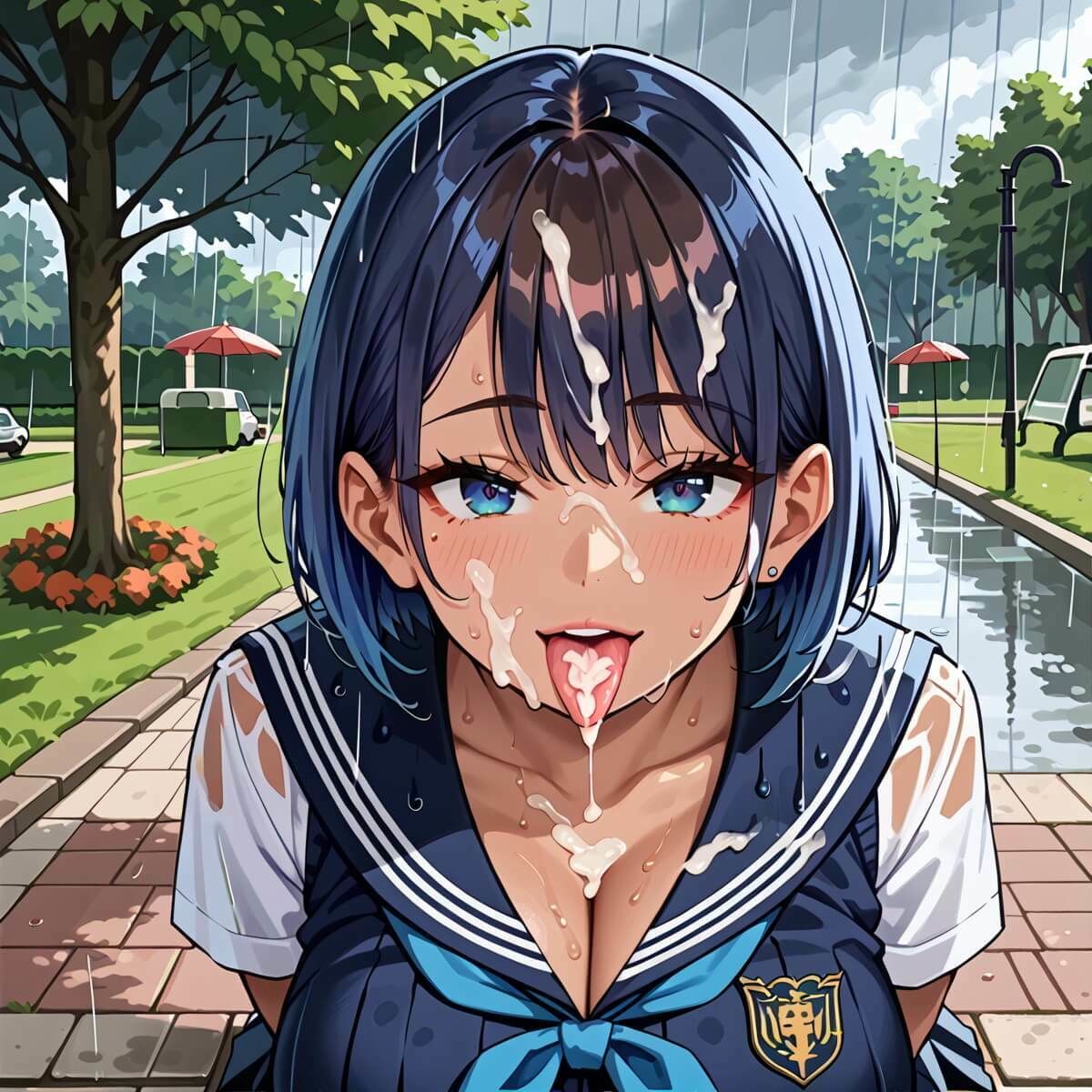 雨に濡れたエロいギャル〜張り付く服を脱がせたい！8〜まんぞく180枚！ - サンプル画像 7