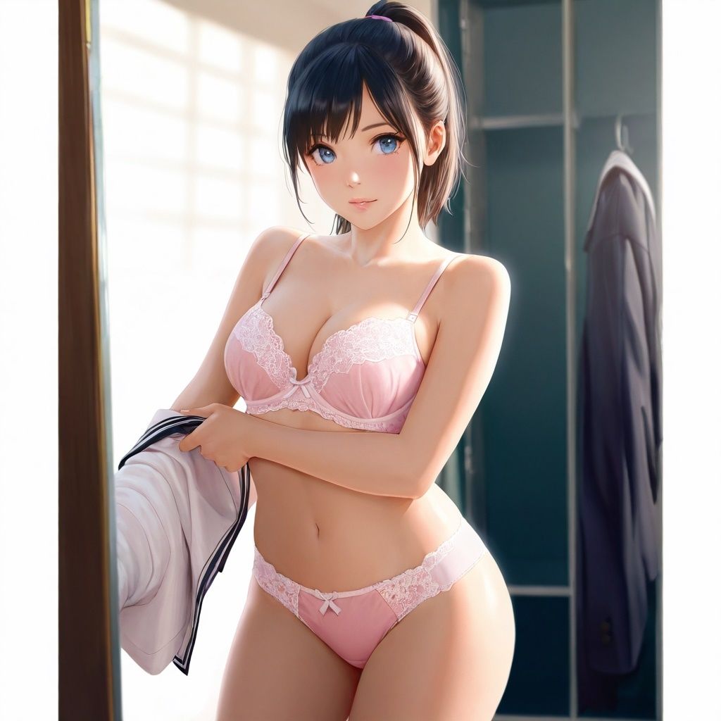 潜入女子更衣室  JK生着替え中〜リアル風ver〜 - サンプル画像 6