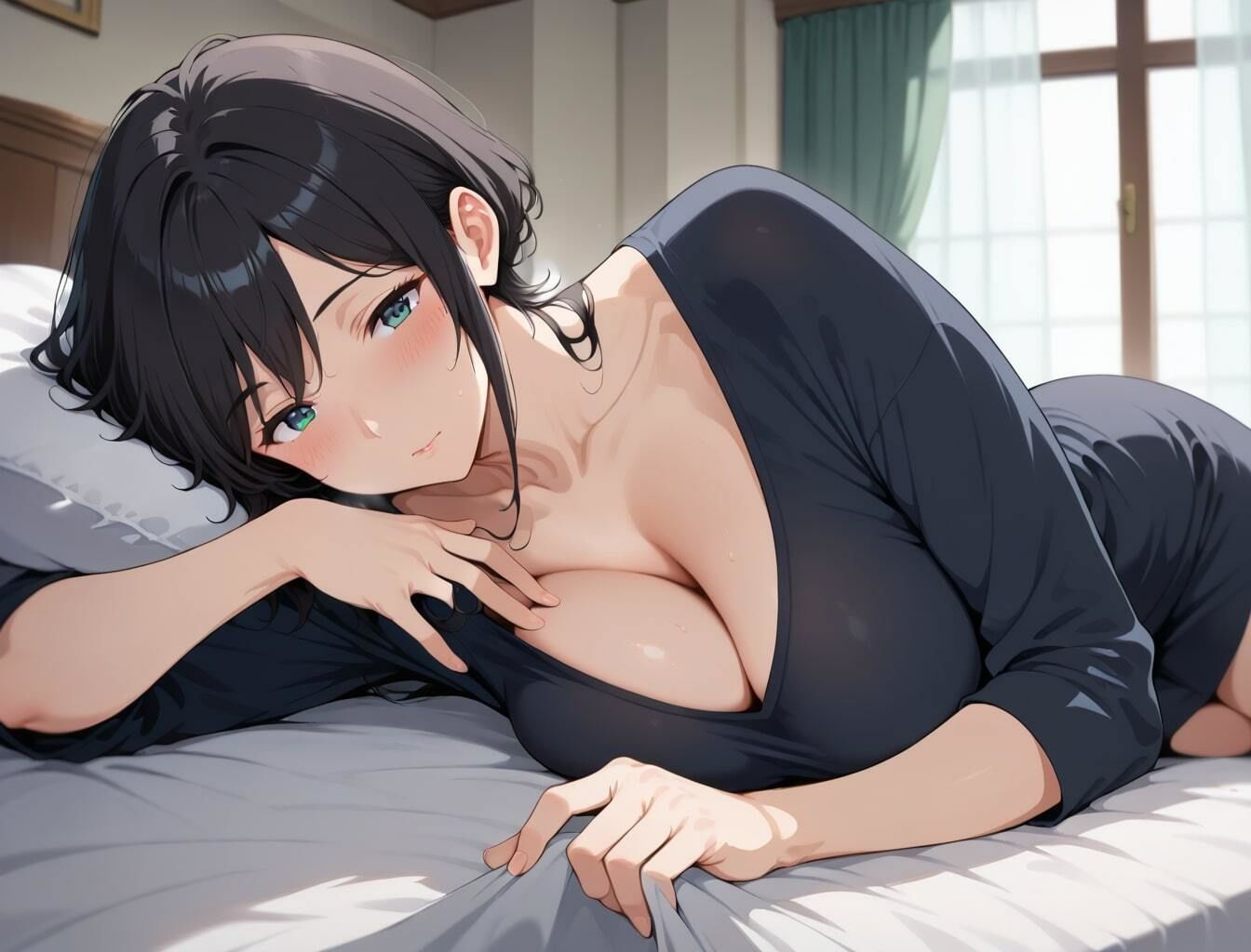 人妻×OL 垂れ乳爆乳パラダイス - サンプル画像 2