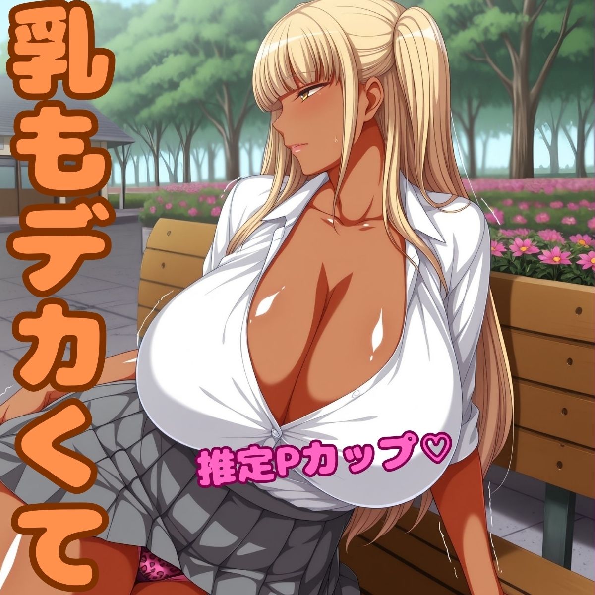 黒ギャルPカップ バスト120cm - サンプル画像 1