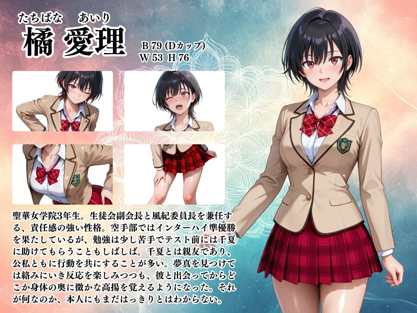 【4Kイラスト】淫夢堕_俺の淫夢で橘愛理の本性を犯し尽くす！！（白ビキニ編） - サンプル画像 2