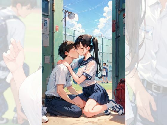 野球部のマネージャーと部室で雨宿りしていると濡れている体に興奮してしまうボク - サンプル画像 6
