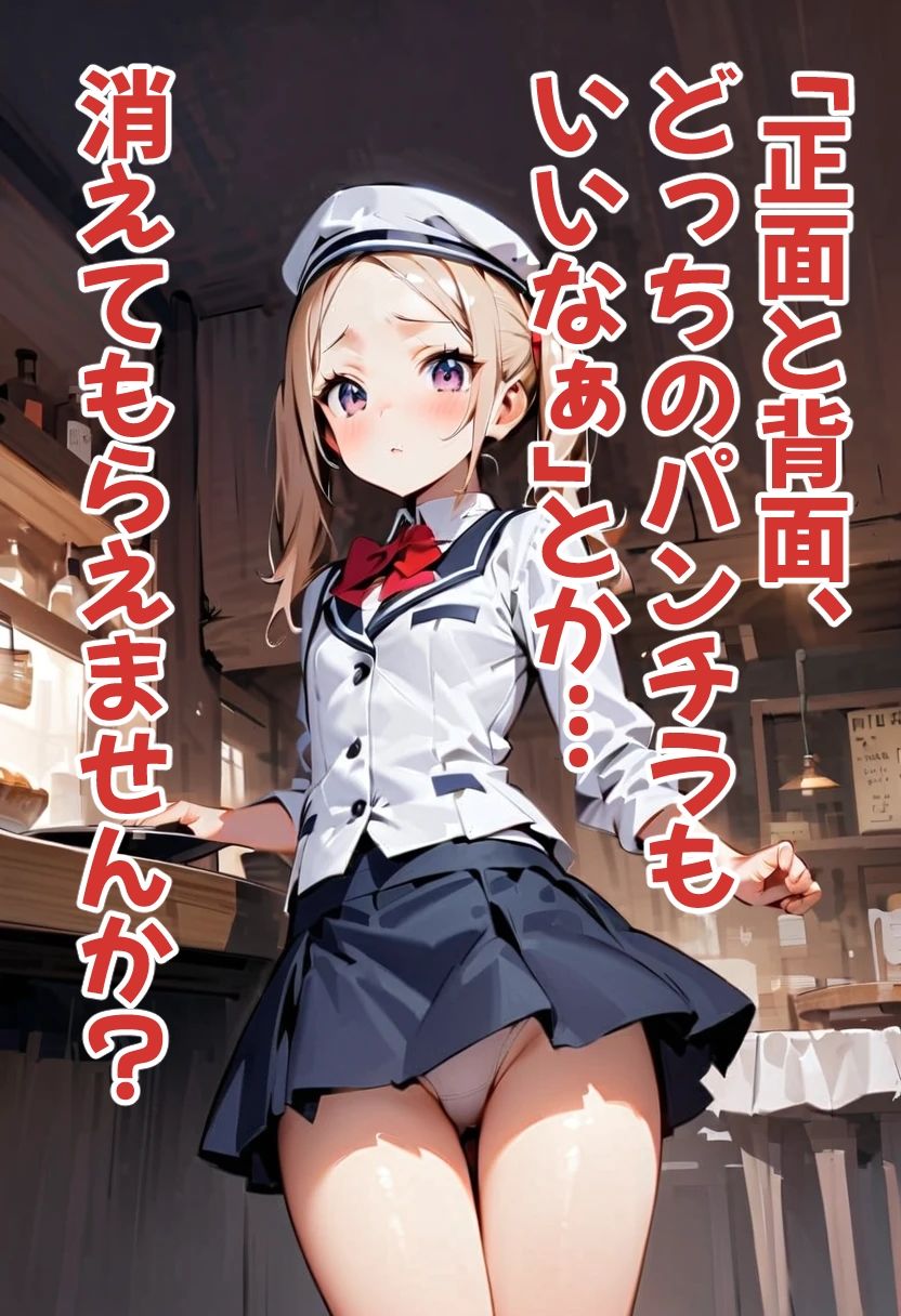 足刈がイク！  ウェイトレス・パンチラ編 - サンプル画像 6