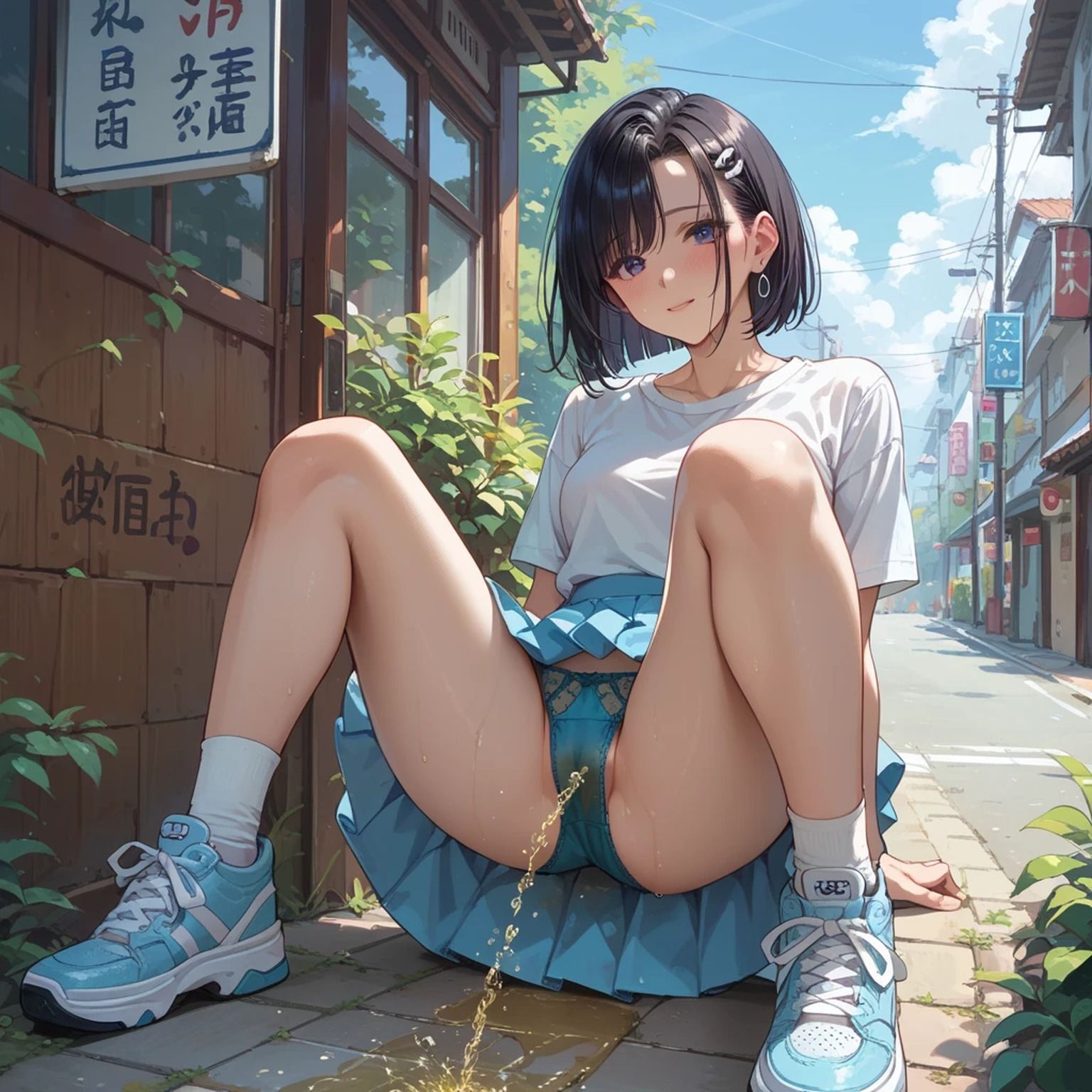 汚パンツ＆おもらし美少女【AIイラスト集】 - サンプル画像 2