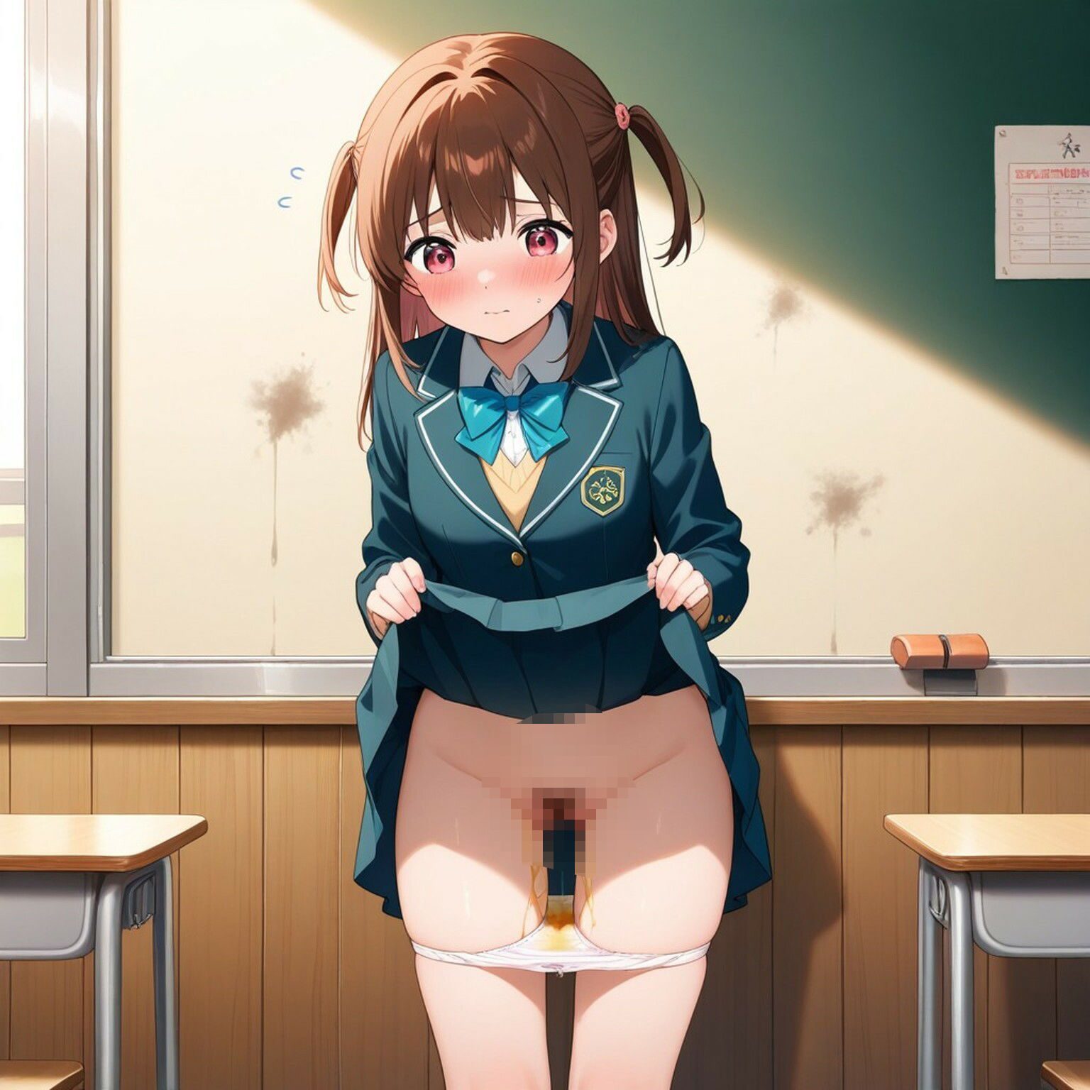 汚パンツ＆おもらし美少女【AIイラスト集】 - サンプル画像 3