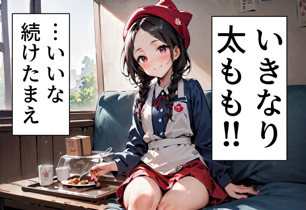 足パパがイク！  ウェイトレス・パンチラ編 - サンプル画像 2