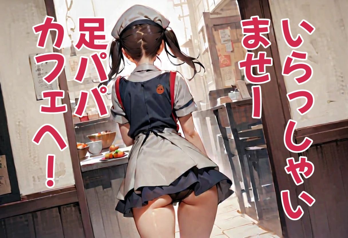 足パパがイク！  ウェイトレス・パンチラ編 - サンプル画像 6