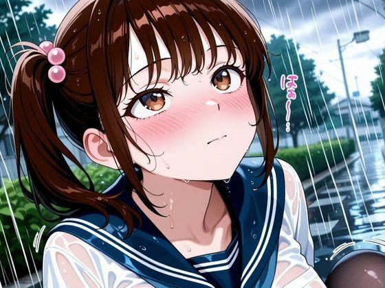 びしょ濡れ制服、理性崩壊。〜幼馴染の透け乳とパンスト尻、もう止まれない。〜 - サンプル画像 2