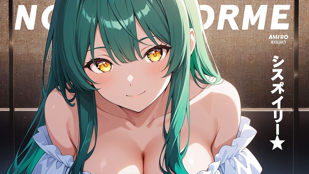 爆乳ホワイトヘアグラドルと緑髪美女が個撮で淫らに孕ませSEX【4K】 - サンプル画像 3