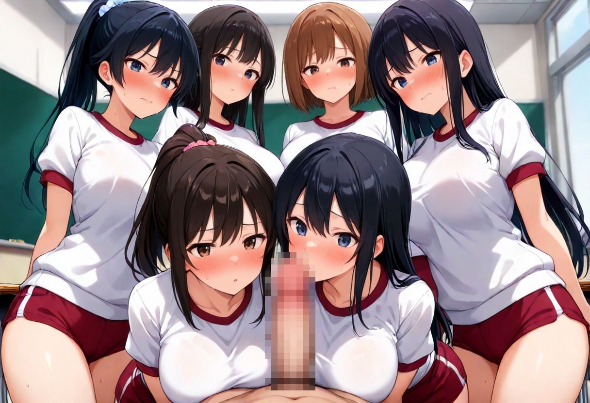 ハーレム学園で性処理係の僕ー放課後、制服のまま腰を振る少女たちー - サンプル画像 2