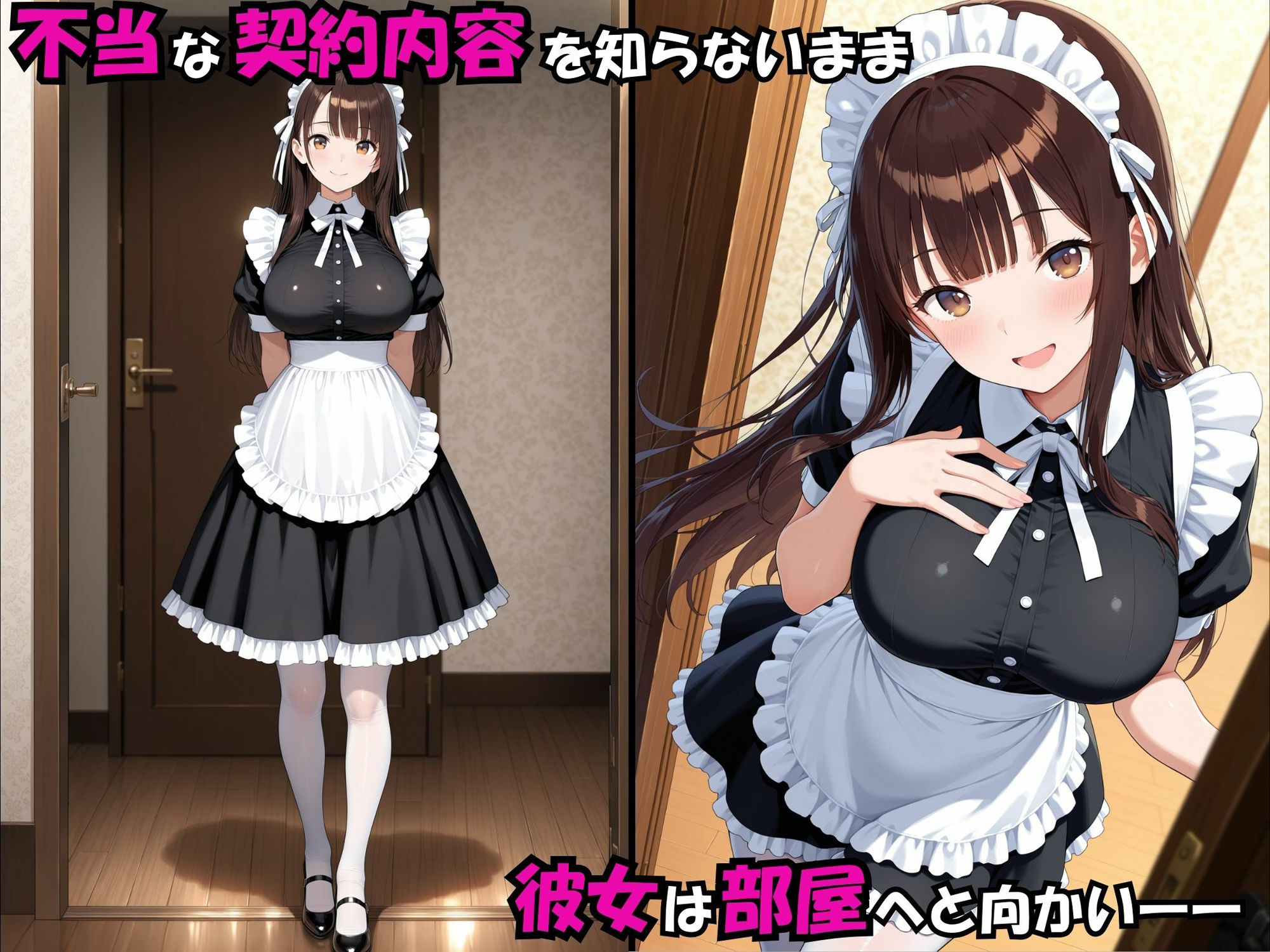 可愛すぎる「新米メイド」を契約で拘束し、羞恥と快楽で堕としていく話 - サンプル画像 2