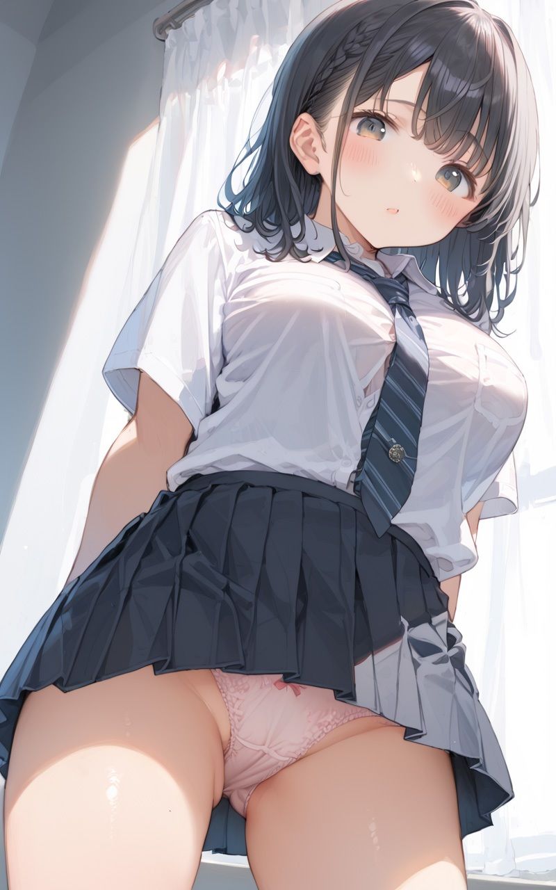 パンチラ？？女子校生  萌えエロCG集 - サンプル画像 3
