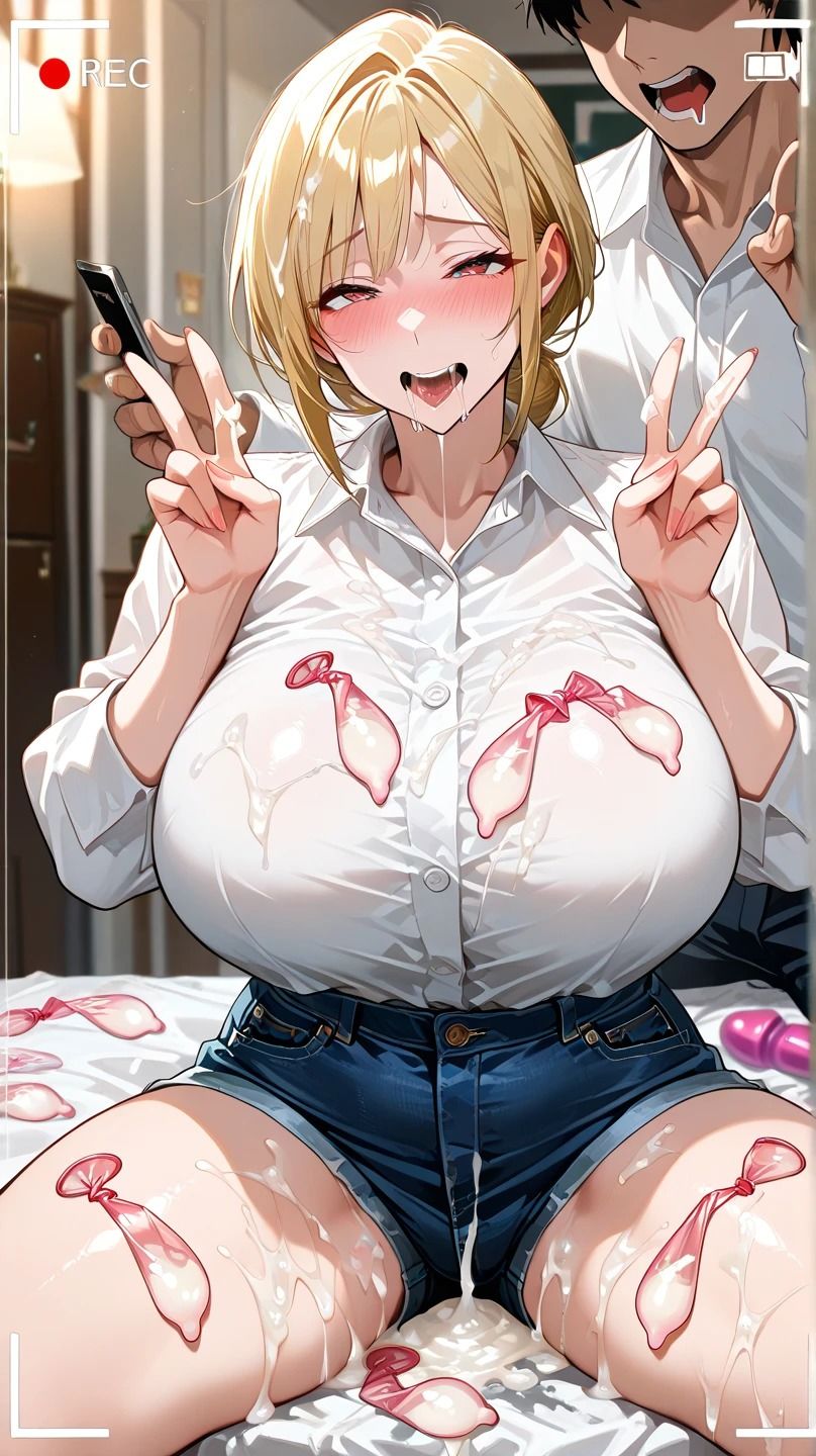 爆乳×人妻〜色んなシチュエーションでしてみた〜 - サンプル画像 3