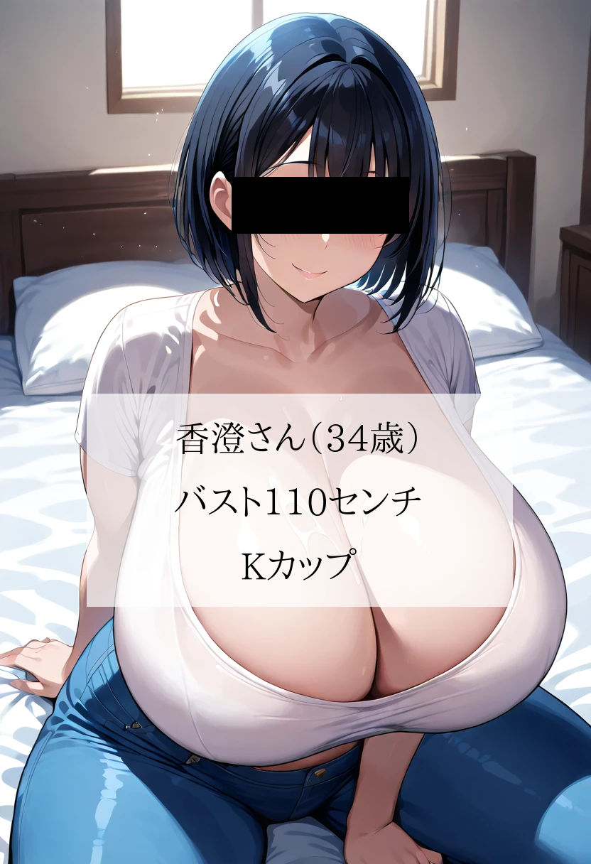 ぱつぱつジーンズ姿の爆乳むちむち人妻が一番エッチだよね＜香澄さん編＞ - サンプル画像 1