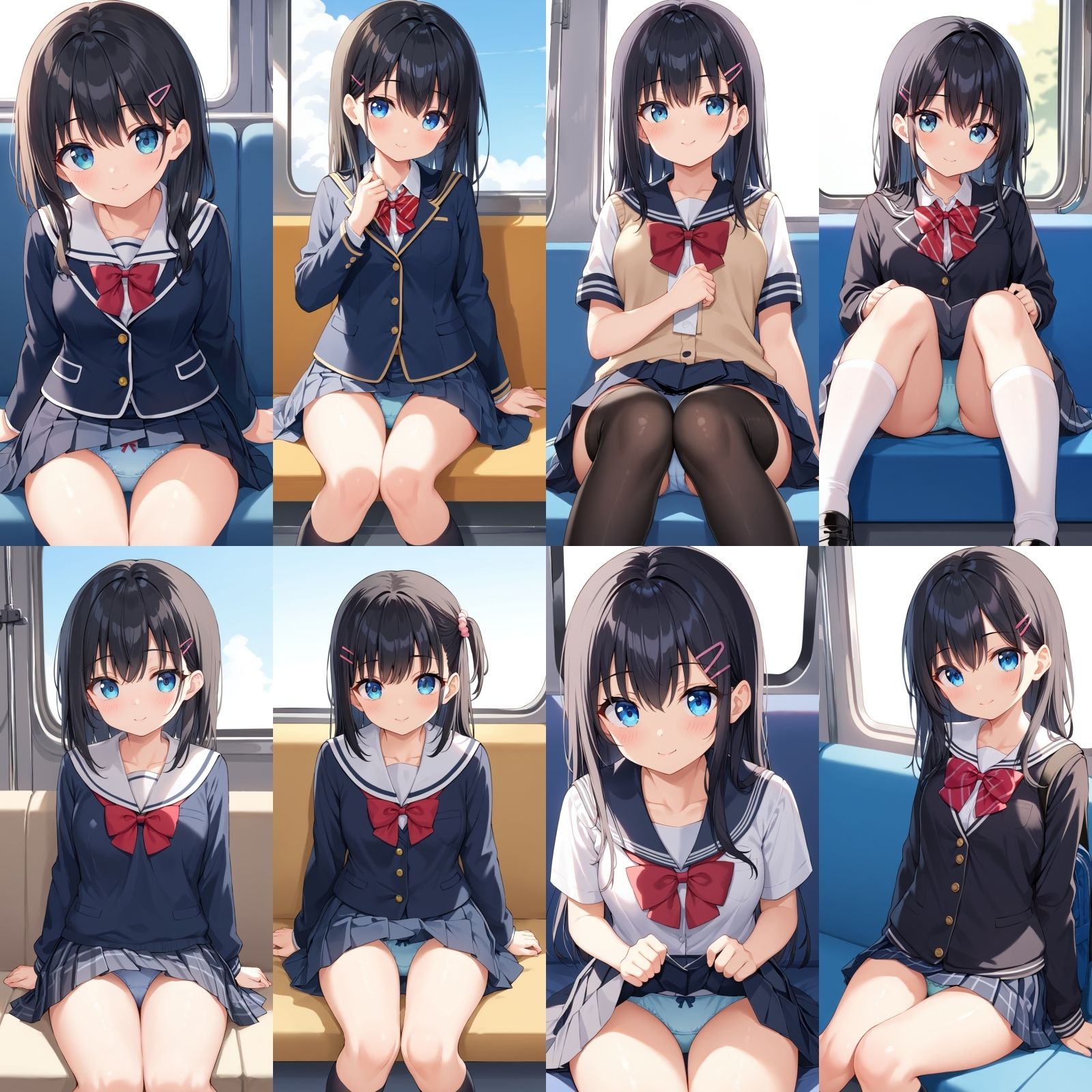 電車パンチラ【500枚】 - サンプル画像 7
