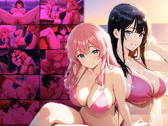 巨乳黒髪お姉さん＆ピンク髪娘が撮影で種付け受精【4K】 - サンプル画像 1