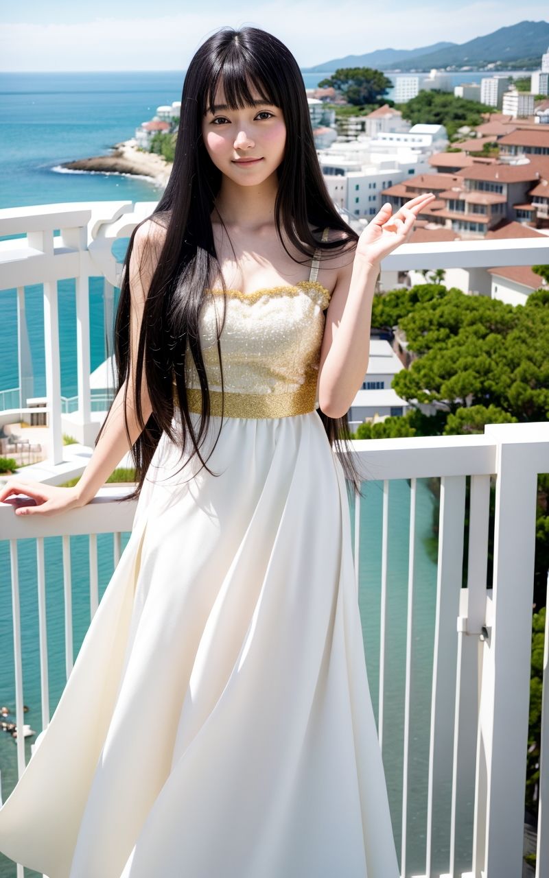 AI美女写真集┃ロングスカートで美女 - サンプル画像 1