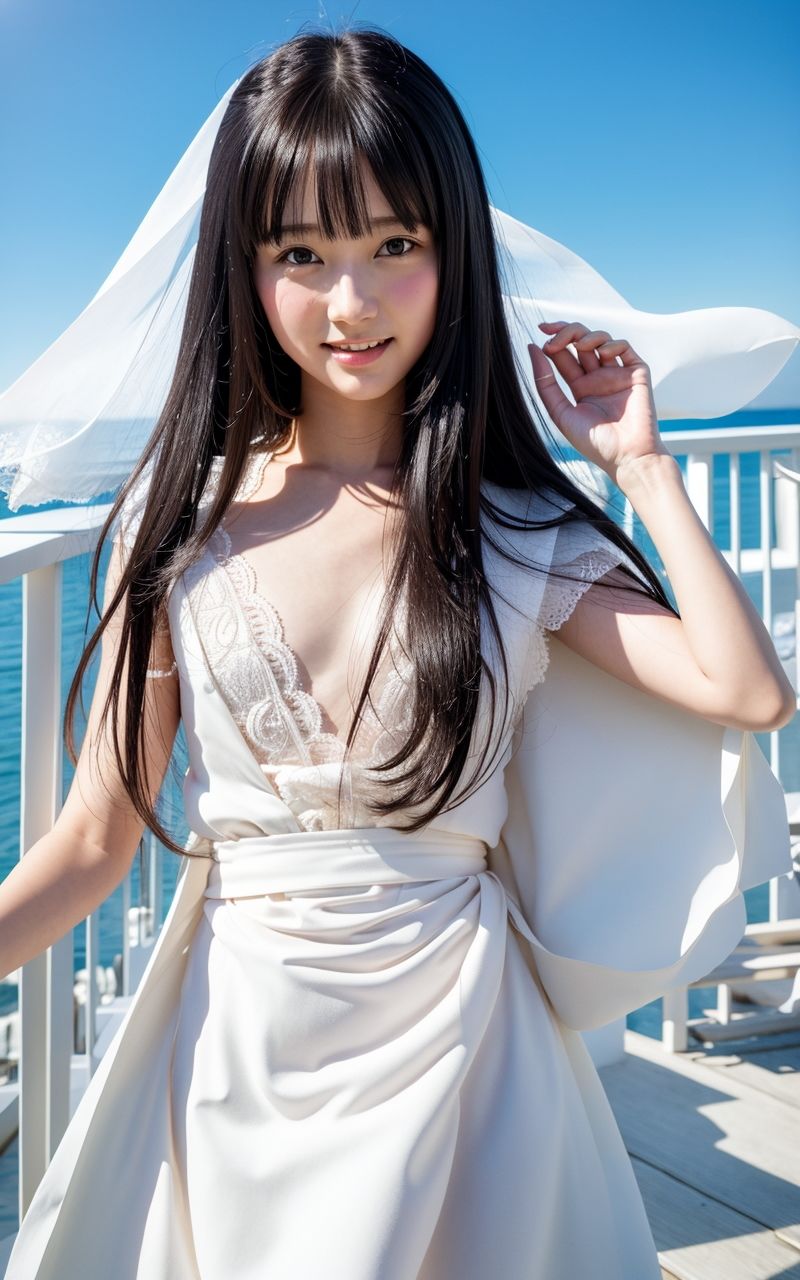 AI美女写真集┃ロングスカートで美女 - サンプル画像 5