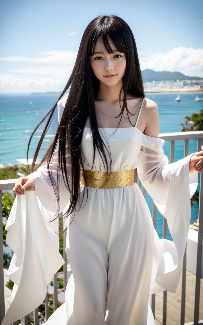 AI美女写真集┃ロングスカートで美女 - サンプル画像 9