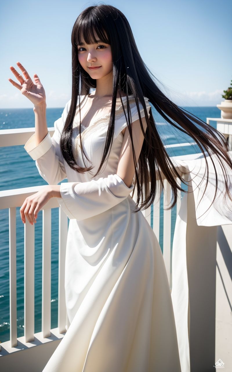 AI美女写真集┃ロングスカートで美女 - サンプル画像 10