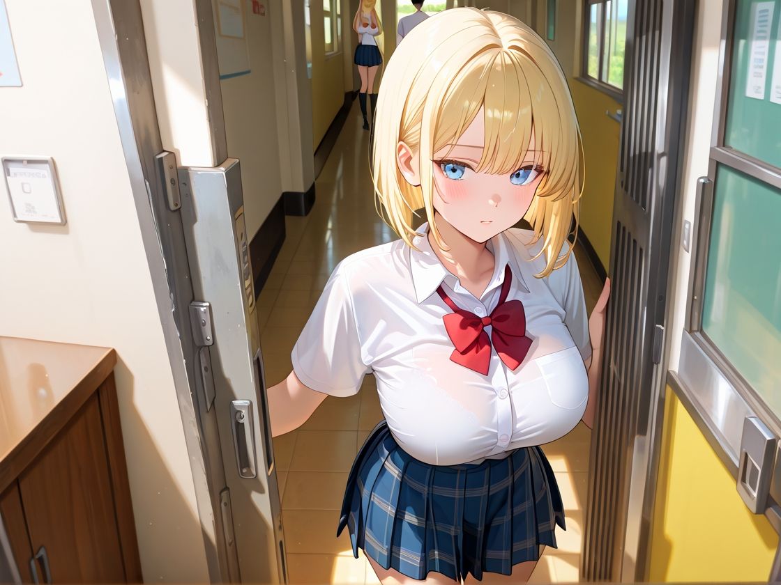 性処理当番 女子校生ハーレム編 当番は二人で男子の性処理に対応し、満足度が上がる工夫をしてください - サンプル画像 1