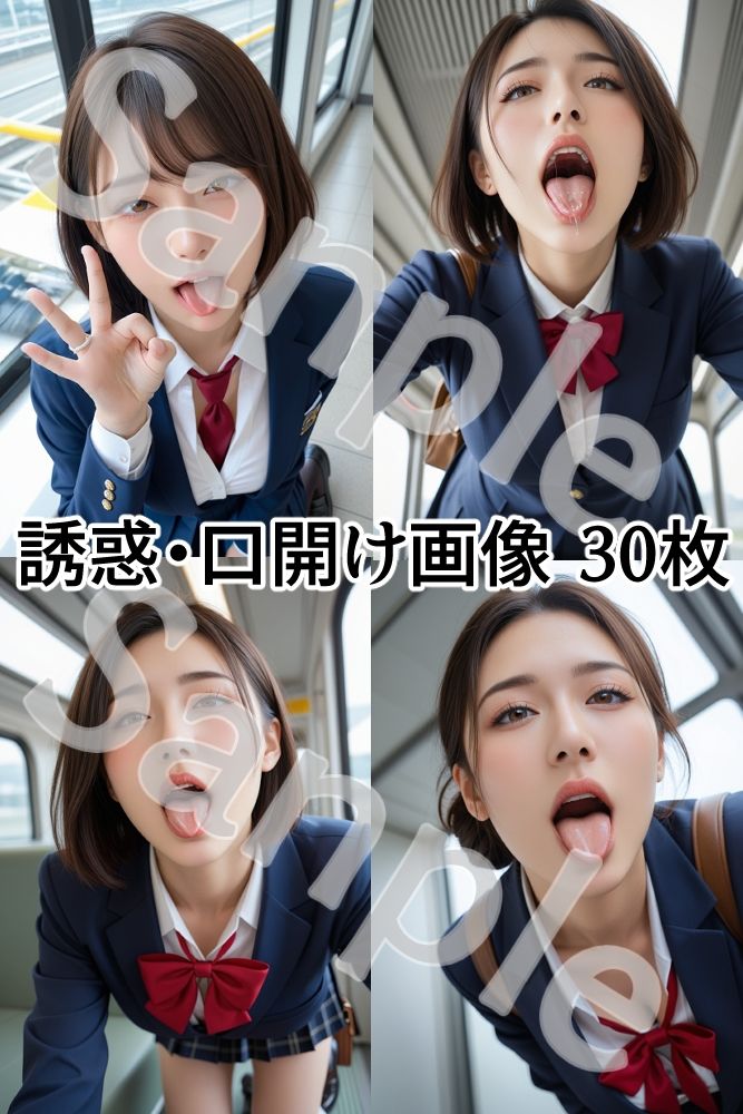 JK ブレザー女子校生  精子まみれの日常 《通学電車 編》vol.2 - サンプル画像 2