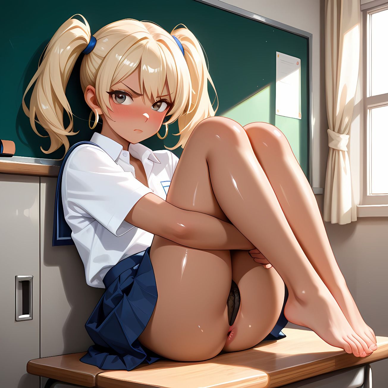 【110枚】放課後アナル見せつけクラブvol.3 〜制服黒ギャル編〜 - サンプル画像 2