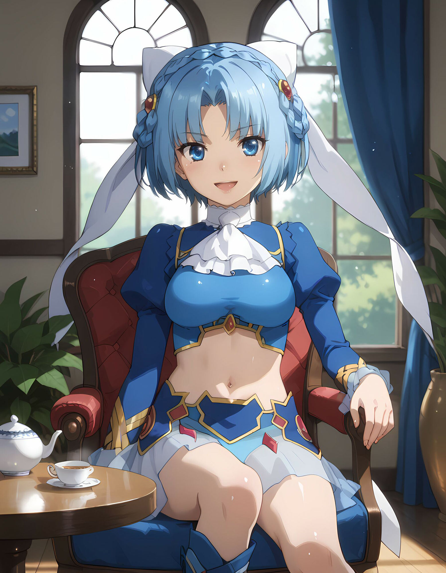 魔〇の王と戦姫より【リュドミラ=ル〇エ】脱衣CG集 - サンプル画像 1