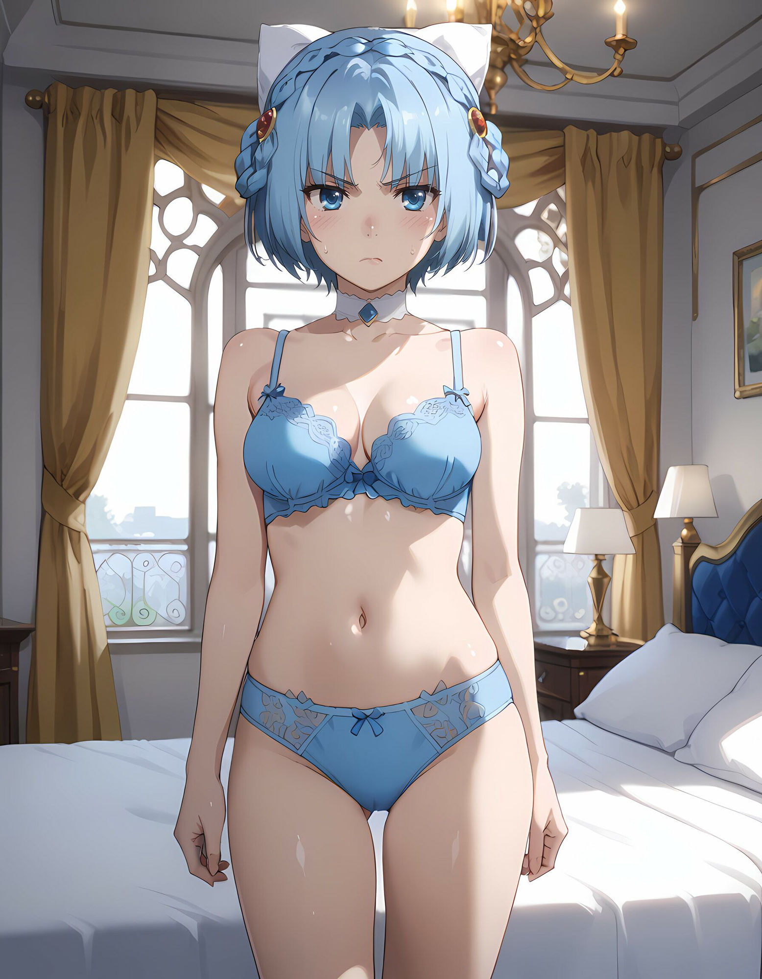 魔〇の王と戦姫より【リュドミラ=ル〇エ】脱衣CG集 - サンプル画像 2