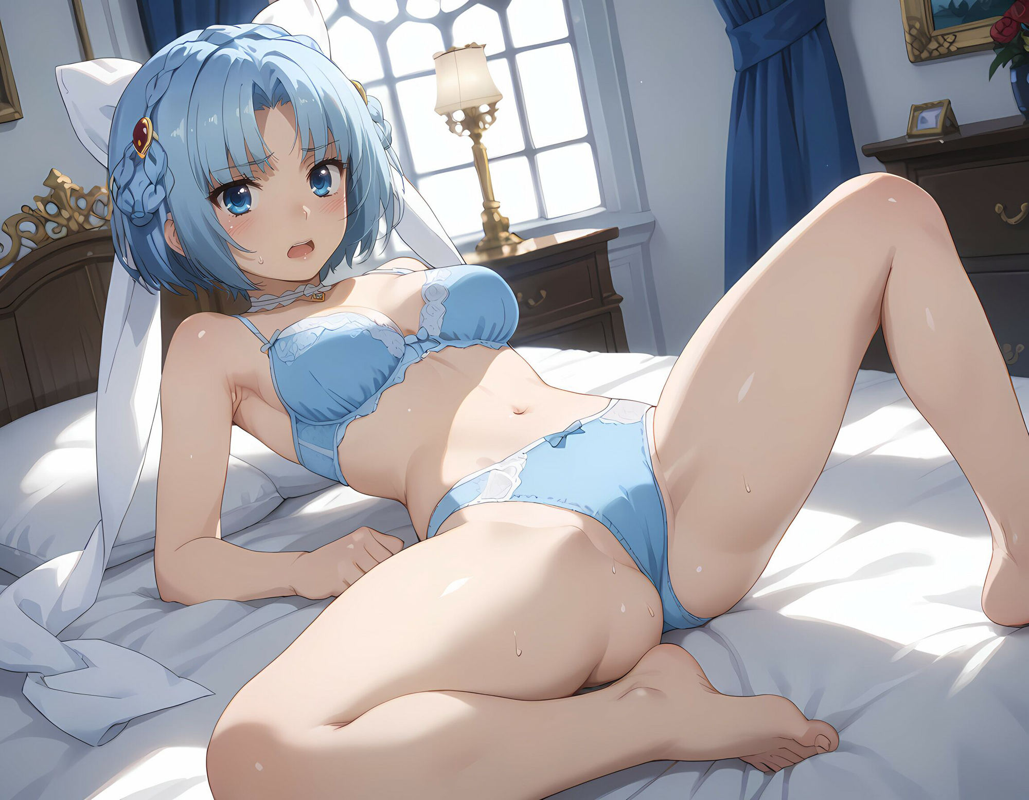 魔〇の王と戦姫より【リュドミラ=ル〇エ】脱衣CG集 - サンプル画像 4