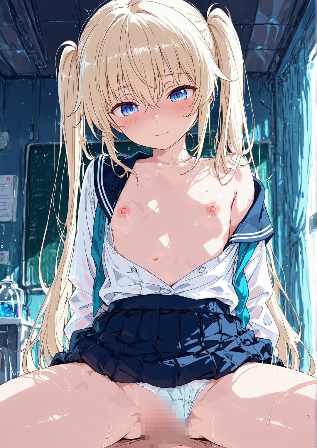 【4Kアニメ】鬼畜先生が女子校生9人と特別教育中出しセックスするアニメ（全編音声付き） - サンプル画像 1