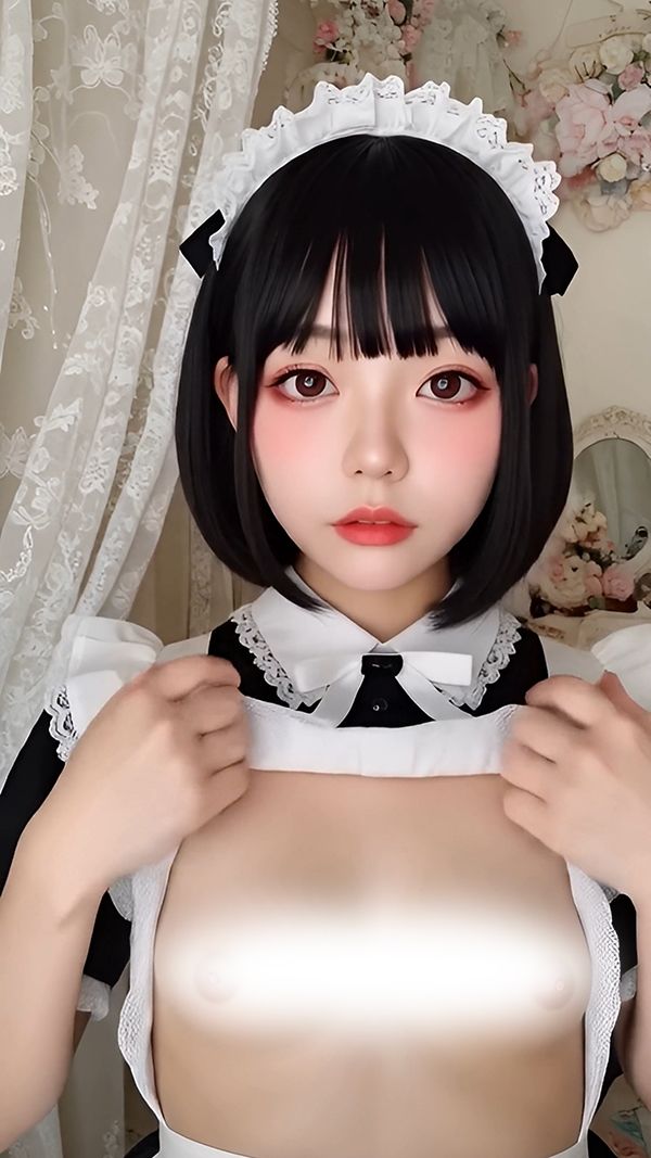 【動画】ぽろりメイド vol.3｜清楚25人のリアル脱衣モーション集〈やさしく、ゆるめる〉 - サンプル画像 9