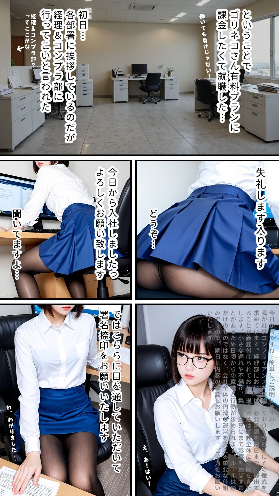 童顔BBA（31）と新人くん（童貞）｜個撮のはずがなぜかアナルセックスしてるんだが｜コスプレ｜卑猥モザイク仕様｜最上級AI生成リアル実写系 - サンプル画像 3
