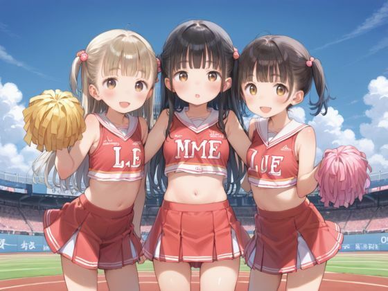 ぷにまんチアガールたちをハメ倒すおなほーる - サンプル画像 1