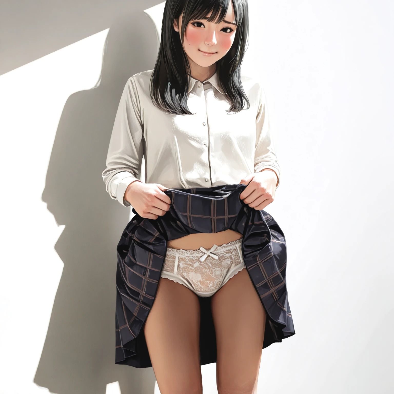 優等生のパンティーたくしあげさつえいかい（470枚） - サンプル画像 3