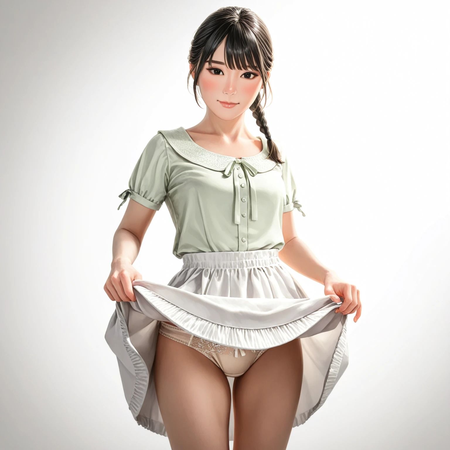 優等生のパンティーたくしあげさつえいかい（470枚） - サンプル画像 6