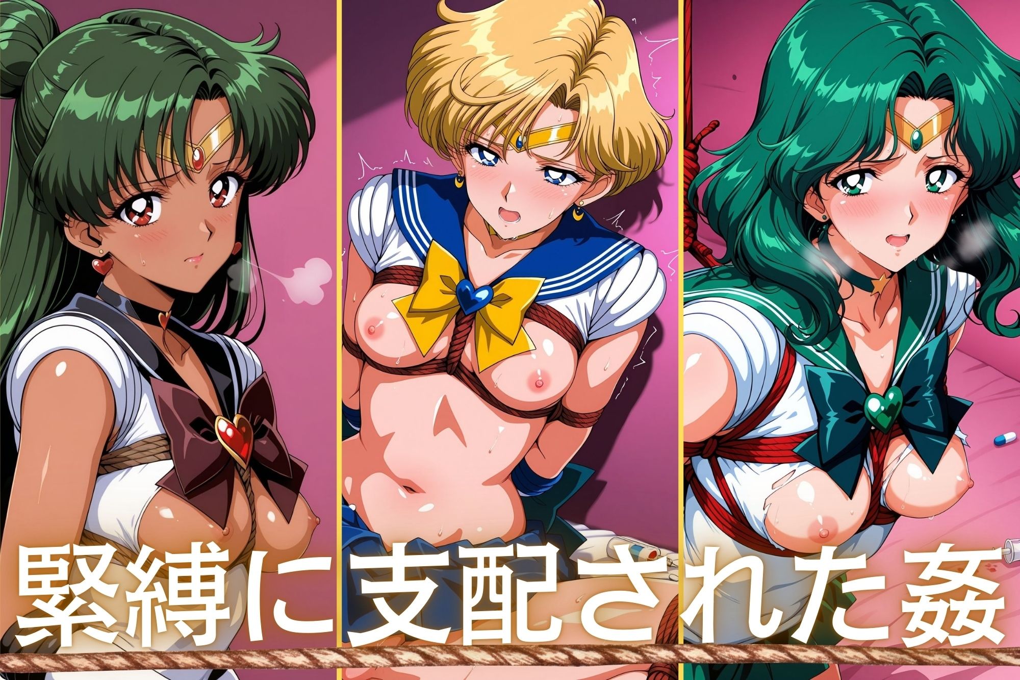 淫縄姦 〜緊縛化されたヒロイン〜 セーラー編 天海冥 - サンプル画像 1