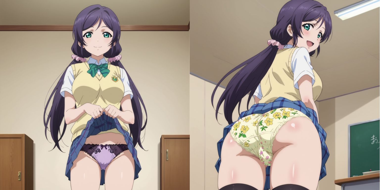 スクールアイドルのパンツ - サンプル画像 1