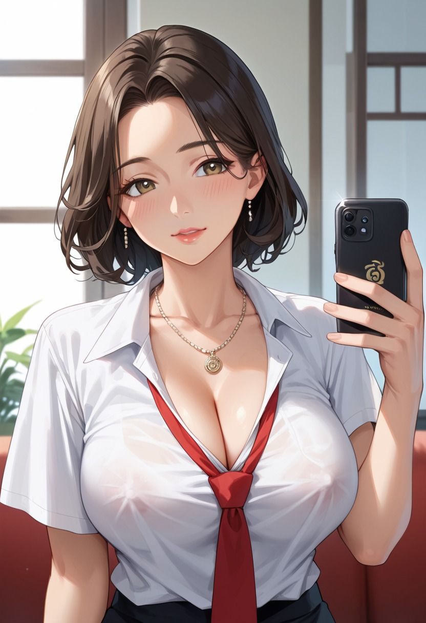 連続絶頂  巨乳人妻が職場で部下に犯●れ続ける - サンプル画像 1