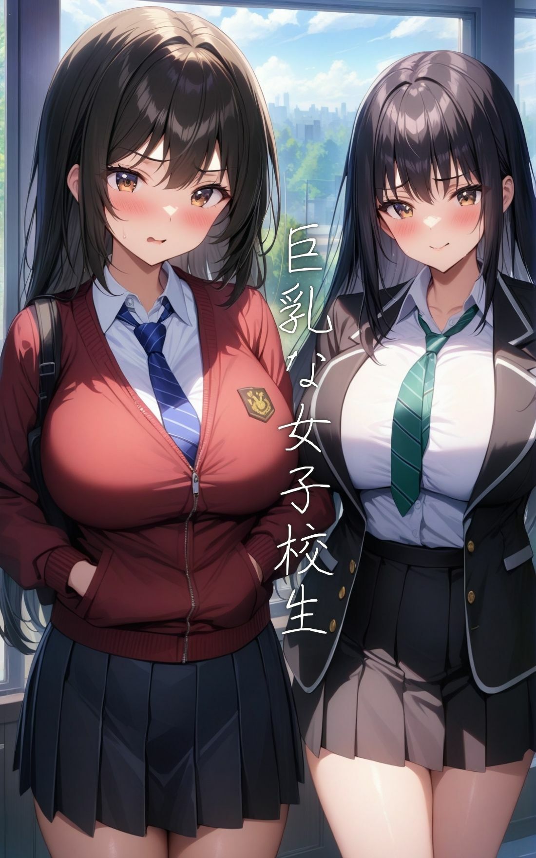 巨乳バイな女子校生  〜バイセクシャルなプレイ〜 - サンプル画像 1
