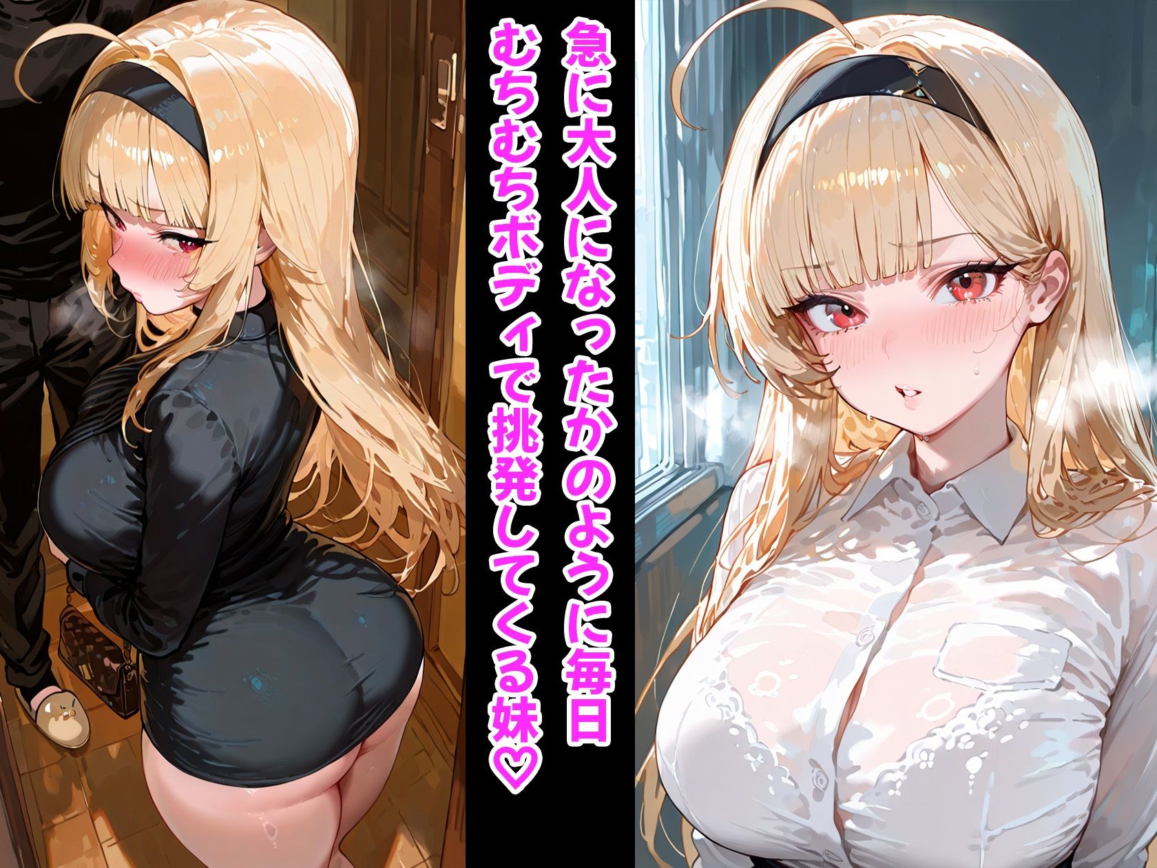 生意気な妹が挑発したのでお仕置きで大変身 - サンプル画像 1