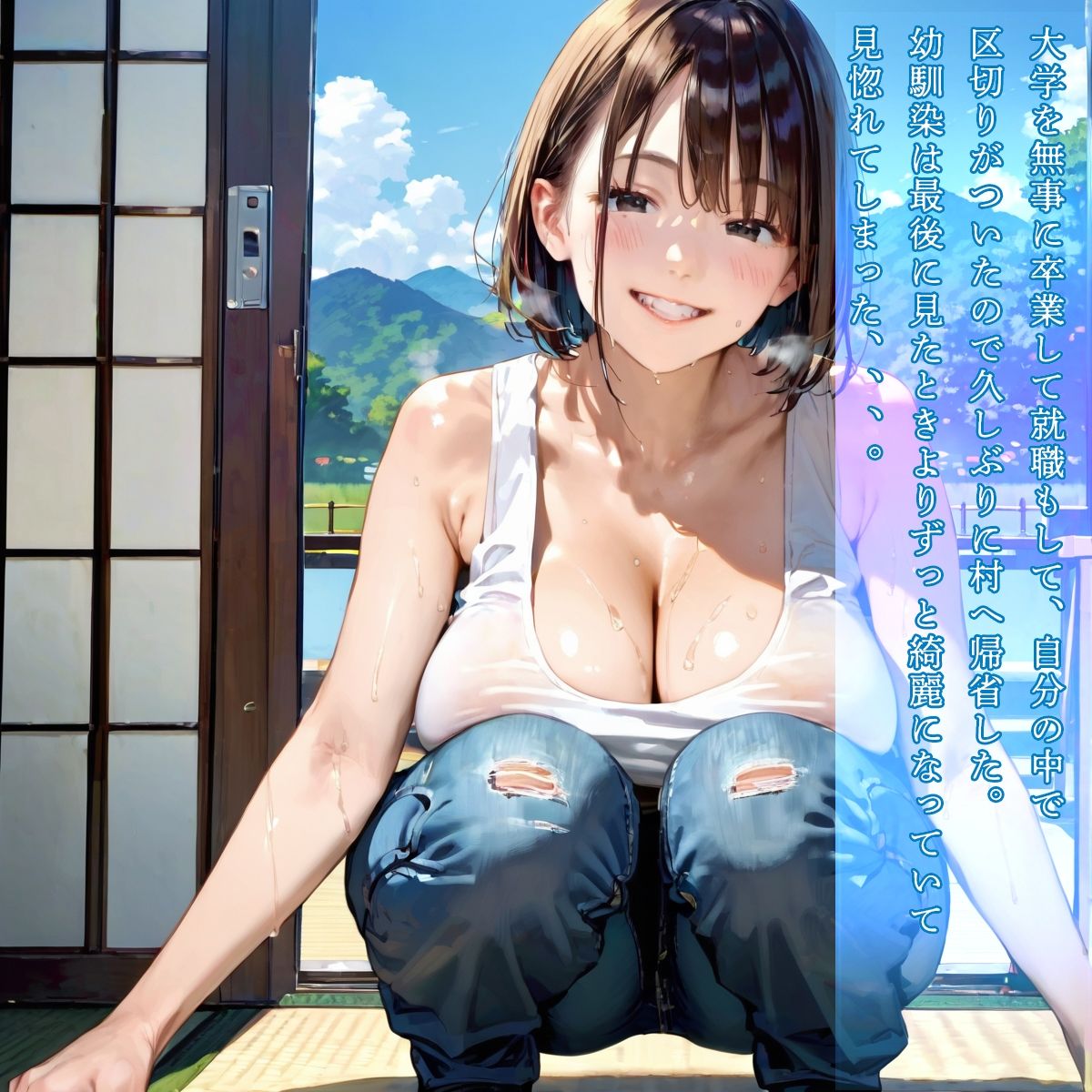 【美麗300枚】地元に帰省したら初恋の幼馴染が村中の男に犯●れていた 4日目 - サンプル画像 2