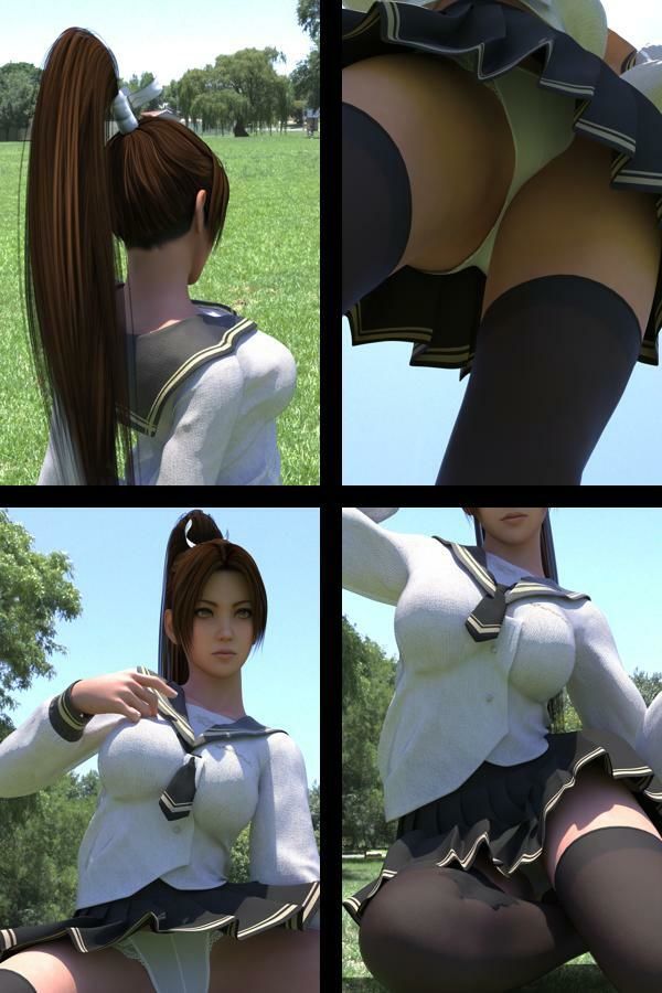 【TD100】元祖セクシー女性格闘家『不知火舞（しらぬいまい）』の写真集SexyNinja-44 - サンプル画像 2