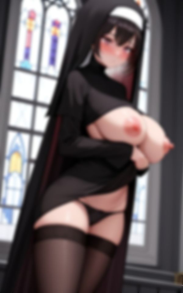 魅惑の身体で誘惑してくる人妻巨乳修道女のエロティックな色仕掛け - サンプル画像 3