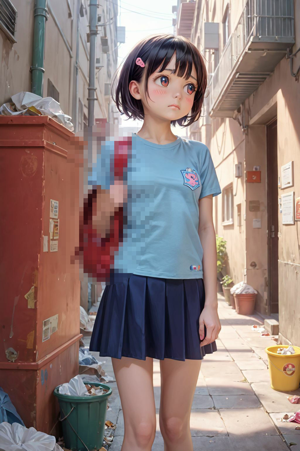 路地裏下校少女 - サンプル画像 1