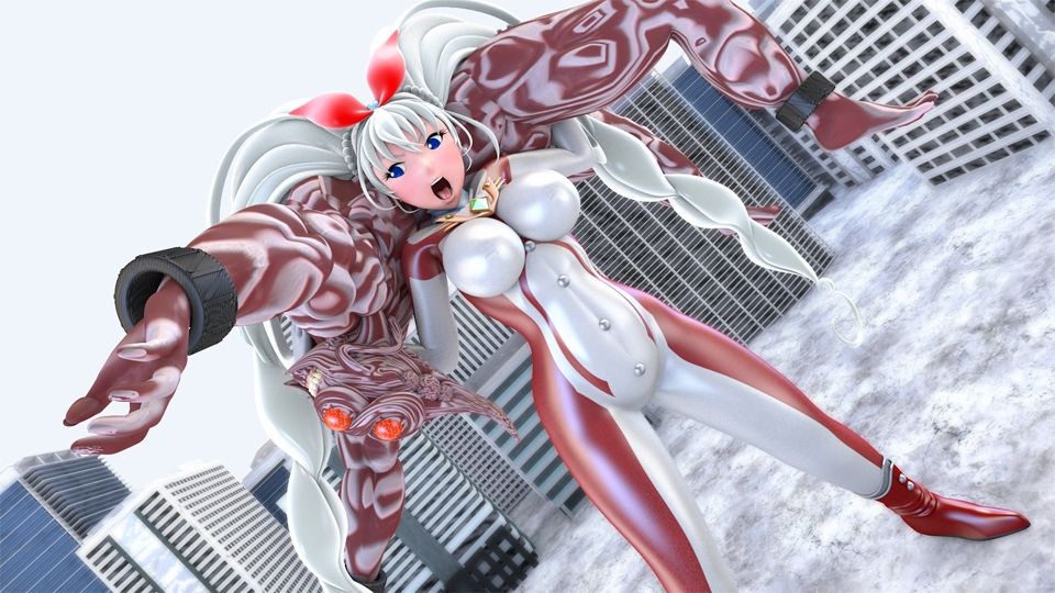 光の女神メロディナVSデュアル星人＆ギャブル星人 - サンプル画像 1
