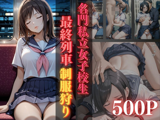 名門私立女子校生最終列車制服狩り【500枚収録】
