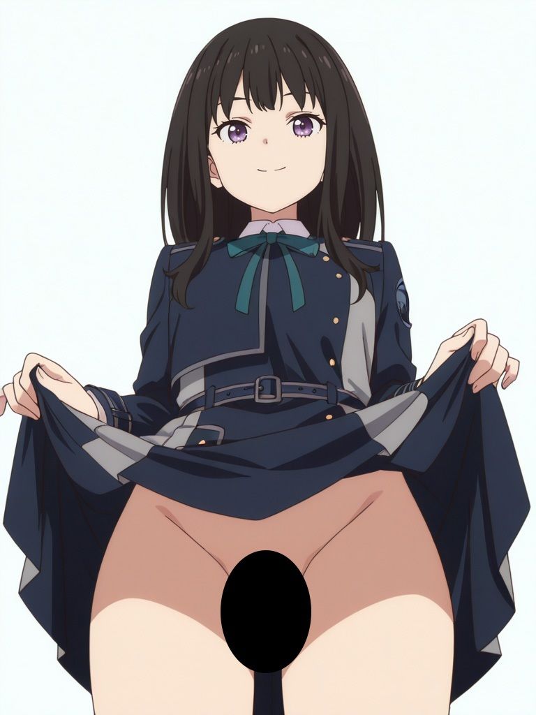 『リ〇リス・リコイル』ヒロイン脱がしてみた ムキムキ色黒モブがヤリたい放題 スマホでも見やすい縦型 シチュエーション＆クオリティ厳選済み450枚！ - サンプル画像 3